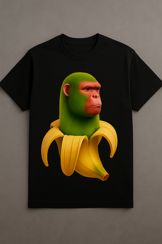 T-shirt “Chimpanzini Banini” – De aap. De banaan. De mythe.