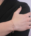 Rosévergulde Armband met Oostenrijks Kristal – 18k Afwerking | 26 Stenen | Verstelbaar 160+50 mm - jvrmonkeydesign #