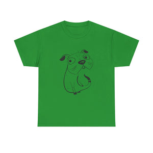 Pug Line Art T-shirt jvrmonkeydesign