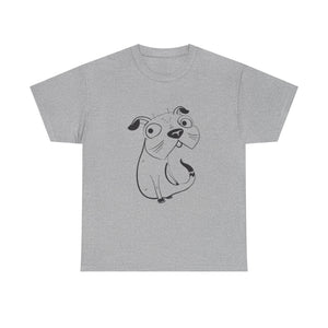 Pug Line Art T-shirt jvrmonkeydesign