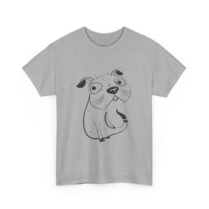 Pug Line Art T-shirt jvrmonkeydesign