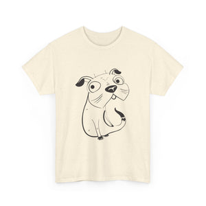 Pug Line Art T-shirt jvrmonkeydesign