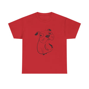 Pug Line Art T-shirt jvrmonkeydesign