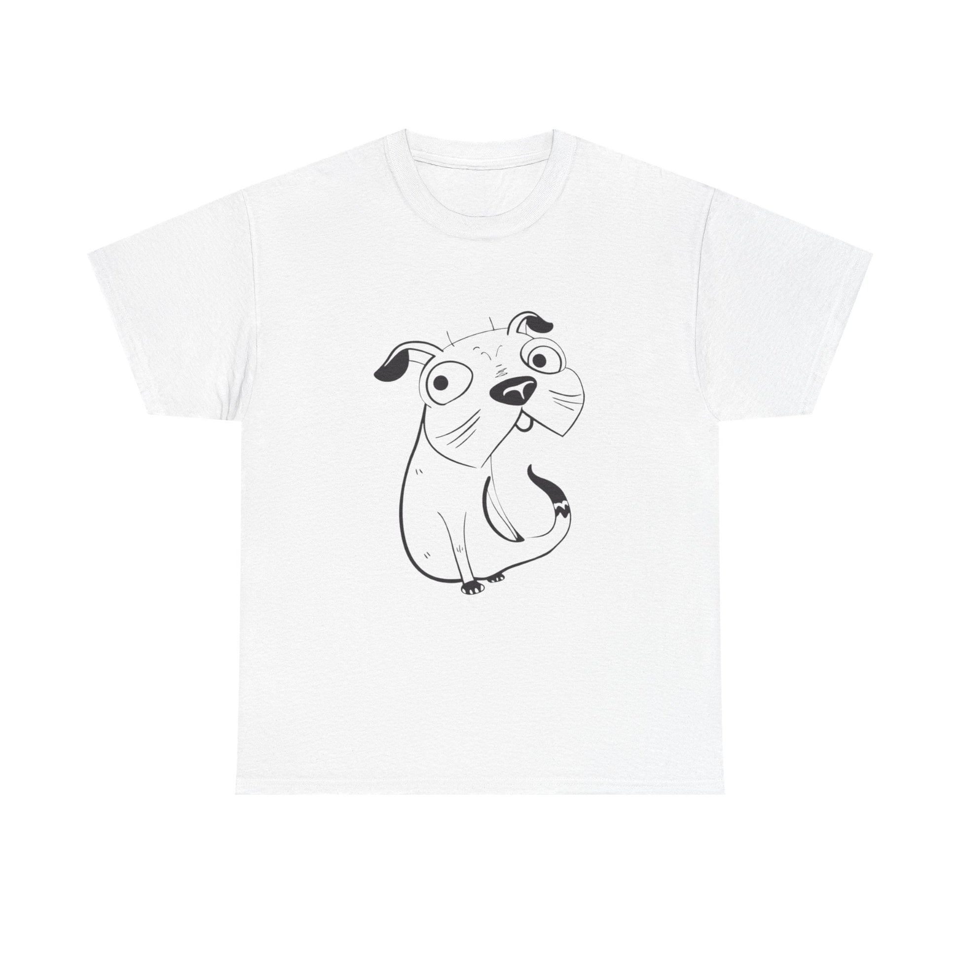 Pug Line Art T-shirt jvrmonkeydesign