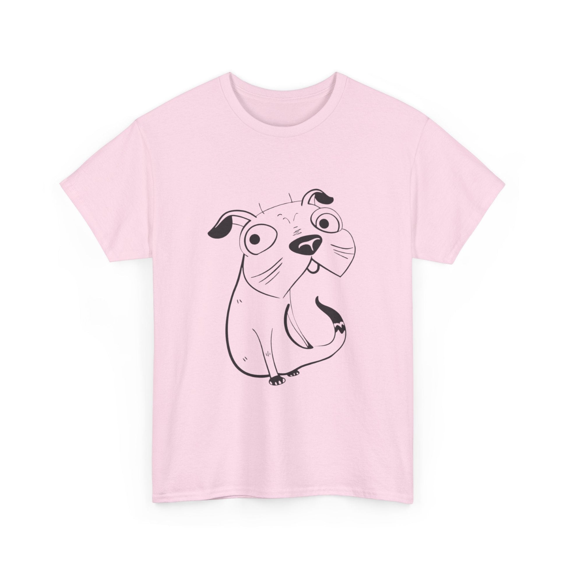 Pug Line Art T-shirt jvrmonkeydesign
