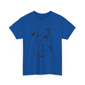 Pug Line Art T-shirt jvrmonkeydesign