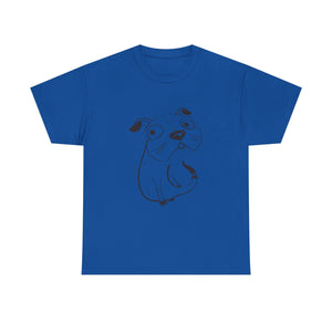 Pug Line Art T-shirt jvrmonkeydesign