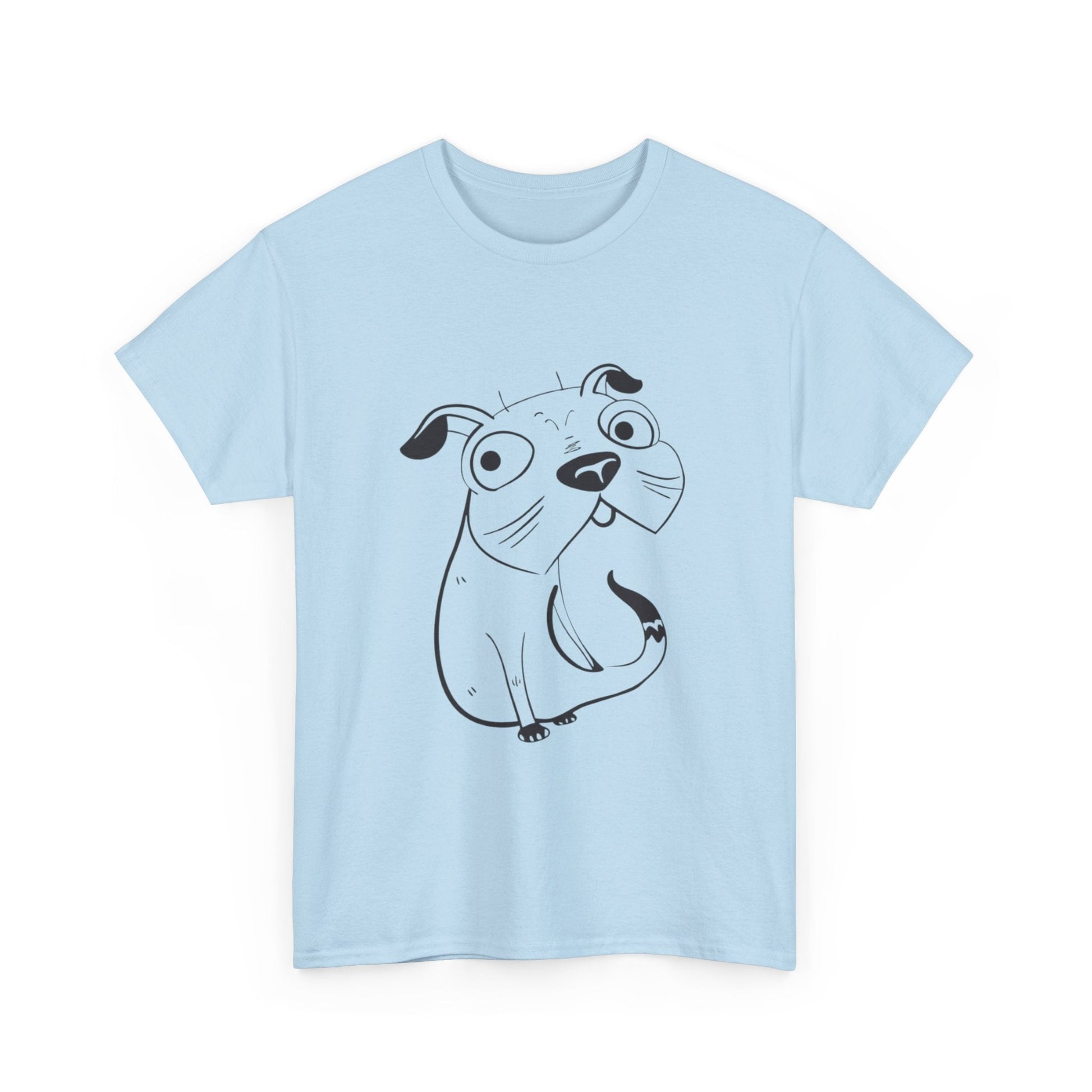 Pug Line Art T-shirt jvrmonkeydesign