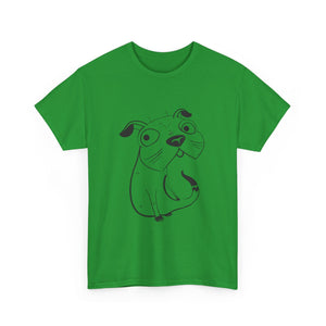 Pug Line Art T-shirt jvrmonkeydesign