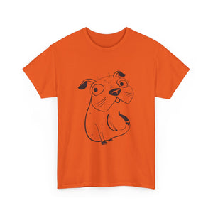 Pug Line Art T-shirt jvrmonkeydesign