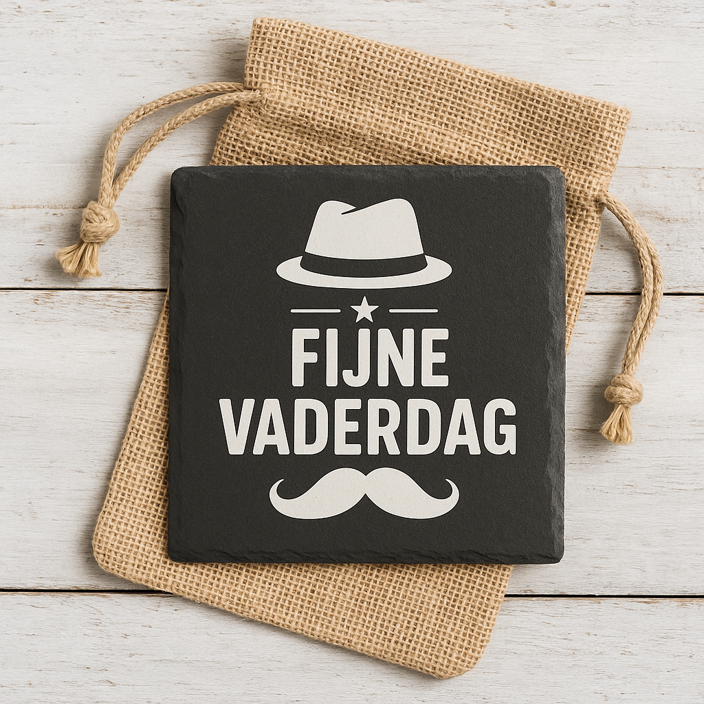 Vaderdag Onderlegger – bestickerde Leisteen