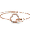 Rosévergulde Armband met Oostenrijks Kristal – 18k Afwerking | 26 Stenen | Verstelbaar 160+50 mm - jvrmonkeydesign #