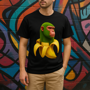 T-shirt “Chimpanzini Banini” – De aap. De banaan. De mythe.