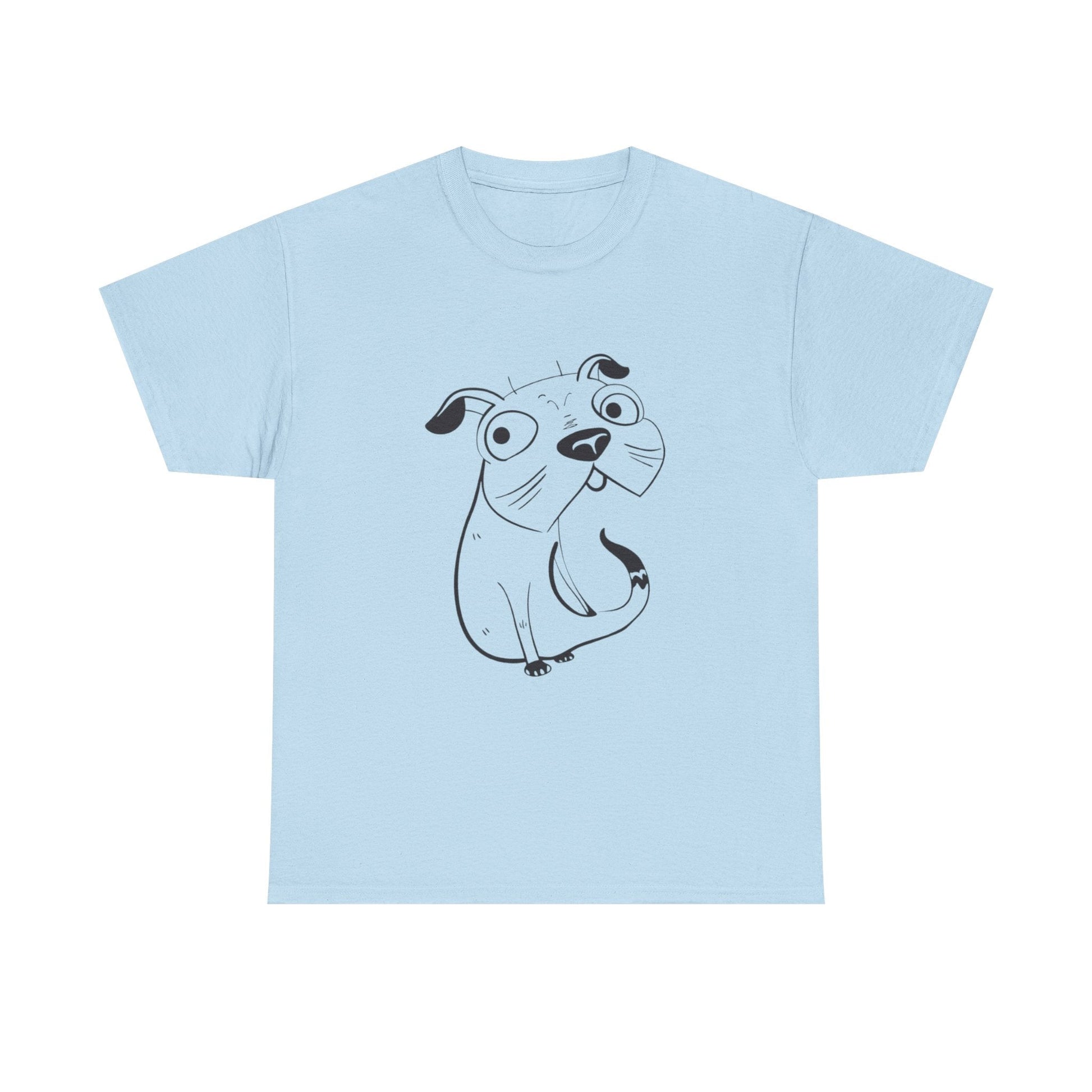 Pug Line Art T-shirt jvrmonkeydesign