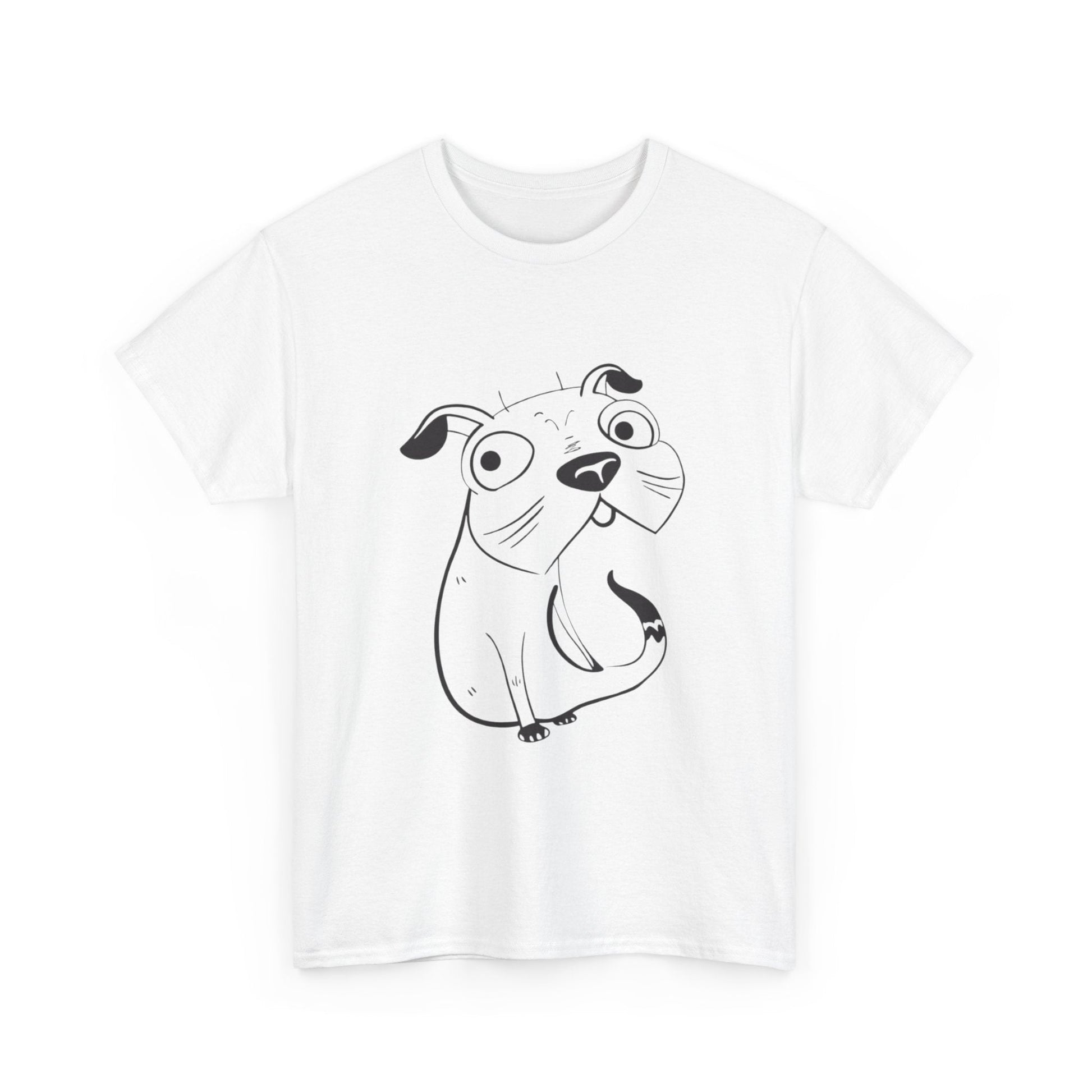 Pug Line Art T-shirt jvrmonkeydesign