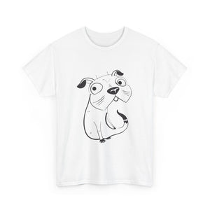 Pug Line Art T-shirt jvrmonkeydesign