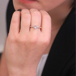 Elise Ring - Roségoud en kristal CARALI / MYC Paris