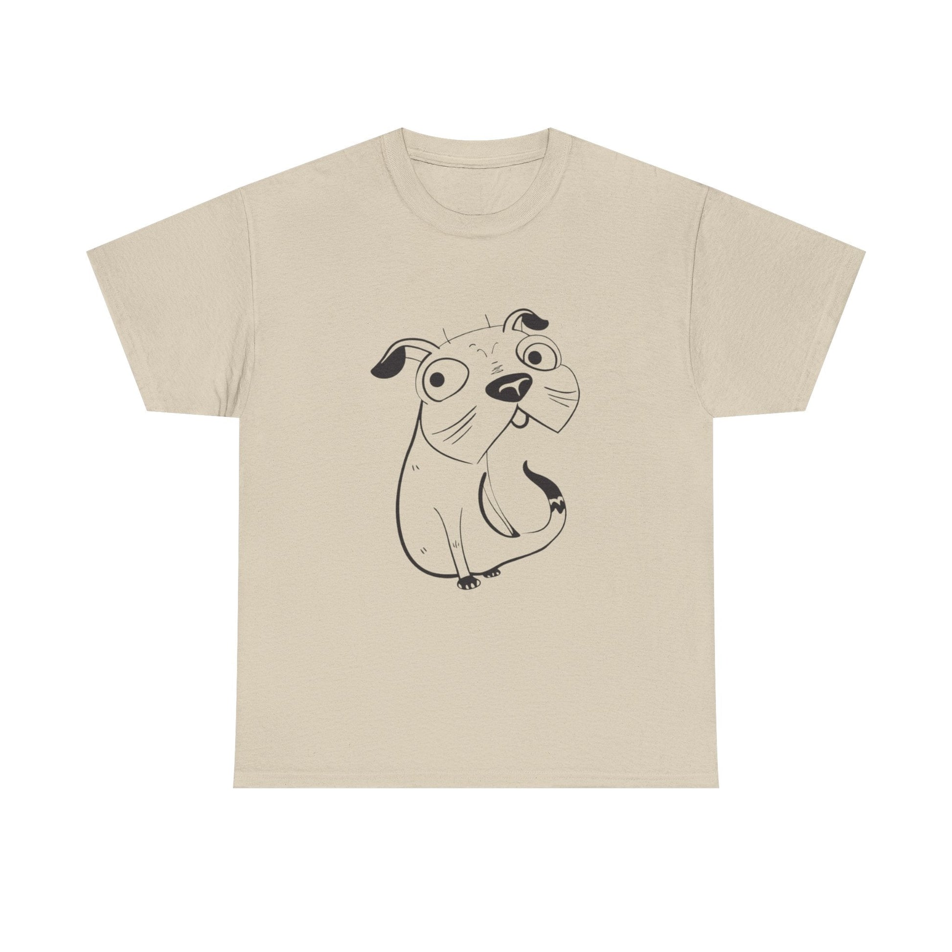 Pug Line Art T-shirt jvrmonkeydesign