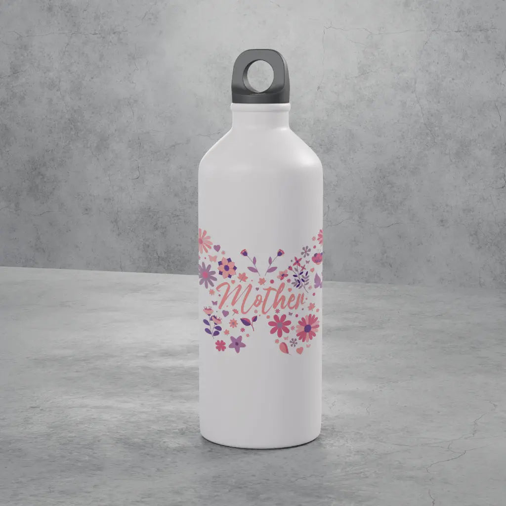 Moeder Vlinder Bloemen Aluminium Drinkfles Mijn winkel