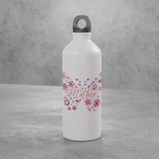 Moeder Vlinder Bloemen Aluminium Drinkfles Mijn winkel
