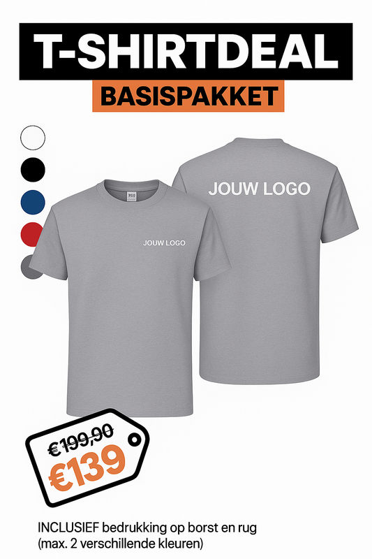 T-SHIRTDEAL – Basispakket (10 stuks) - jvrmonkeydesign #