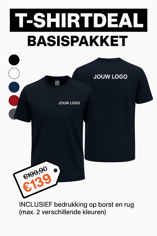 T-SHIRTDEAL – Basispakket (10 stuks) - jvrmonkeydesign #