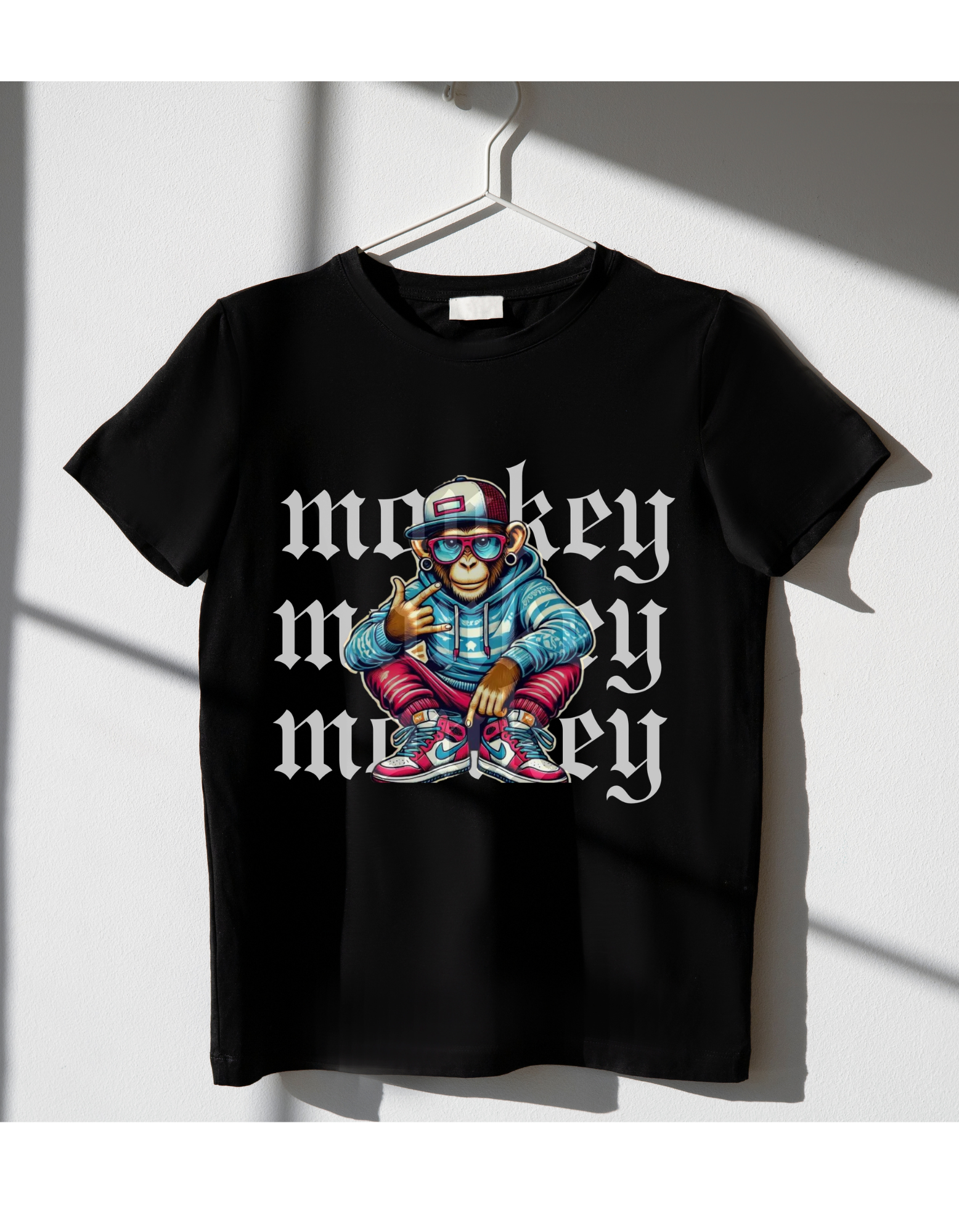Monkey Streetwear T-shirt – Urban & Stijlvol 🐵🔥 - jvrmonkeydesign