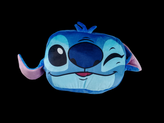 Pluche Stitch kussen met knipogende gezichtsuitdrukking – vrolijke Disney-look met open oren en speelse details