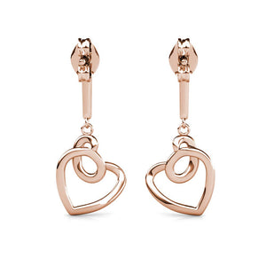 Allure oorbellen - roségoud en kristal CARALI / MYC Paris