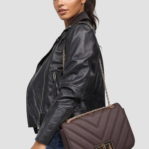 Handtas 'MIRADA' - met gouden draaisluiting jvrmonkeydesign