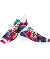 Unisex Superhero Sneakers – Wit met kleurrijke print - jvrmonkeydesign #