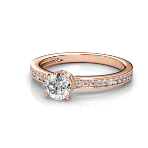 Elise Ring - Roségoud en kristal CARALI / MYC Paris