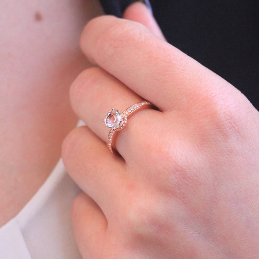 Elise Ring - Roségoud en kristal CARALI / MYC Paris