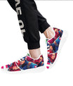 Unisex Superhero Sneakers – Wit met kleurrijke print - jvrmonkeydesign #
