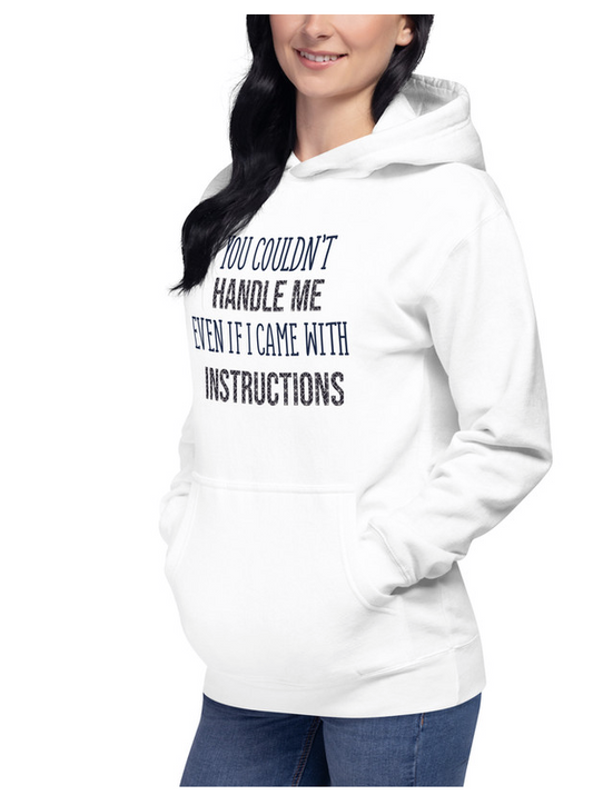 Hoodie "You Couldn't Handle Me" – Een statement met stijl jvrmonkeydesign