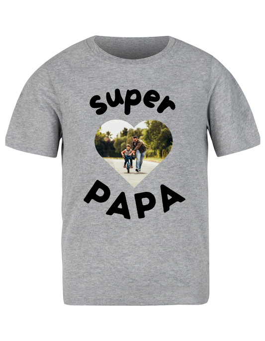 T-shirt met de tekst “Super Papa