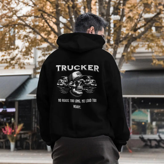 "Trucker Hoodie – No Roads Too Long, No Load Too Heavy" Mijn winkel